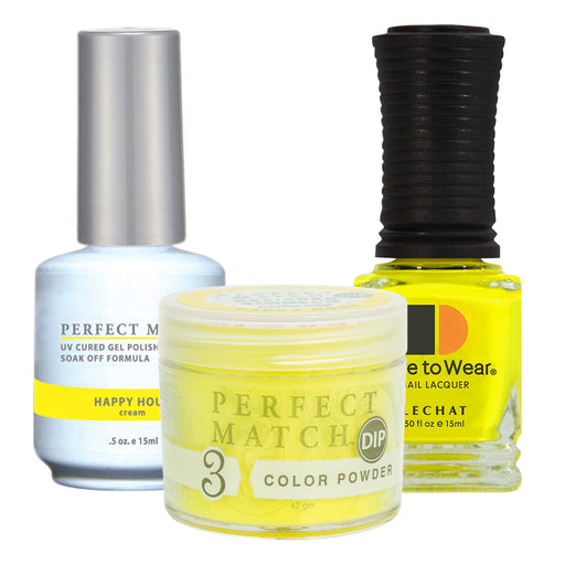 Perfect Match 3in1 Dipping Powder + Gel Polish + Nail Lacquer, PMDP039, Happy Hour KK1024