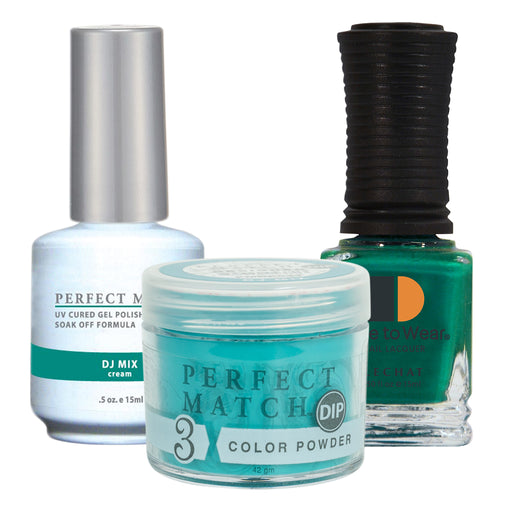 Perfect Match 3in1 Dipping Powder + Gel Polish + Nail Lacquer, PMDP047, DJ Mix KK1024