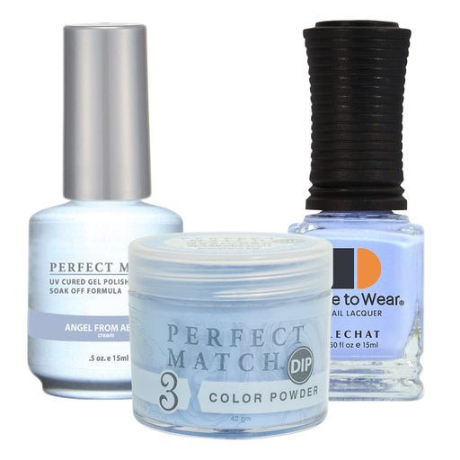 Perfect Match 3in1 Dipping Powder + Gel Polish + Nail Lacquer, PMDP070, Angel From Above KK1024
