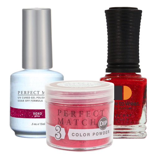 Perfect Match 3in1 Dipping Powder + Gel Polish + Nail Lacquer, PMDP093, Xoxo KK1024