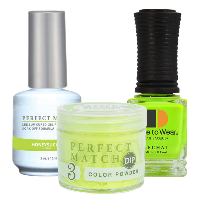 Perfect Match 3in1 Dipping Powder + Gel Polish + Nail Lacquer, PMDP098, Honeysuckle KK1024