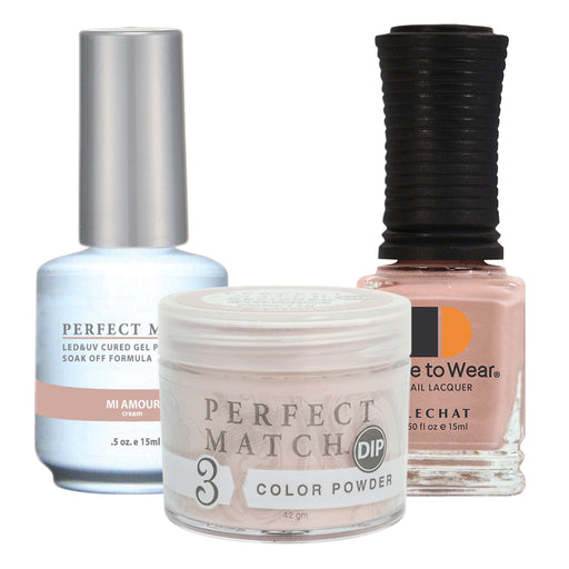 Perfect Match 3in1 Dipping Powder + Gel Polish + Nail Lacquer, PMDP110, Amour KK1024