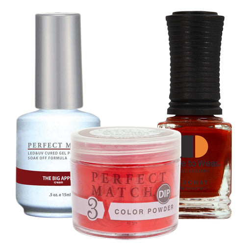 Perfect Match 3in1 Dipping Powder + Gel Polish + Nail Lacquer, PMDP140, The Big Apple KK1024