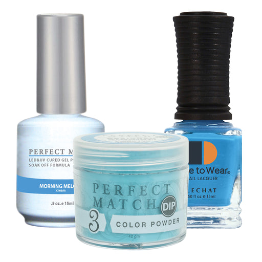 Perfect Match 3in1 Dipping Powder + Gel Polish + Nail Lacquer, PMDP146, Morning Melody KK1024