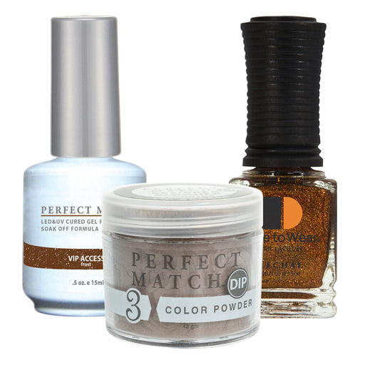 Perfect Match 3in1 Dipping Powder + Gel Polish + Nail Lacquer, PMDP159, Vip Access KK1024