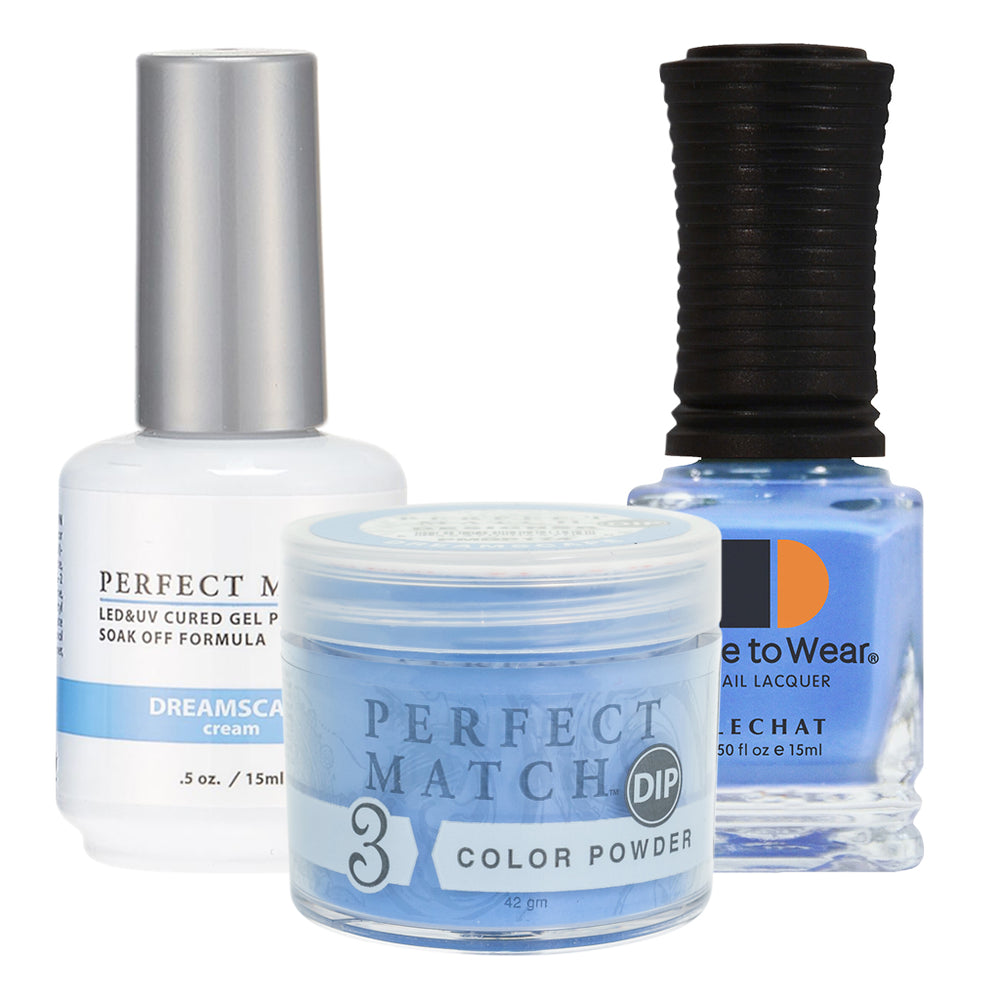 Perfect Match 3in1 Dipping Powder + Gel Polish + Nail Lacquer, PMDP174, Dreamscape KK1024