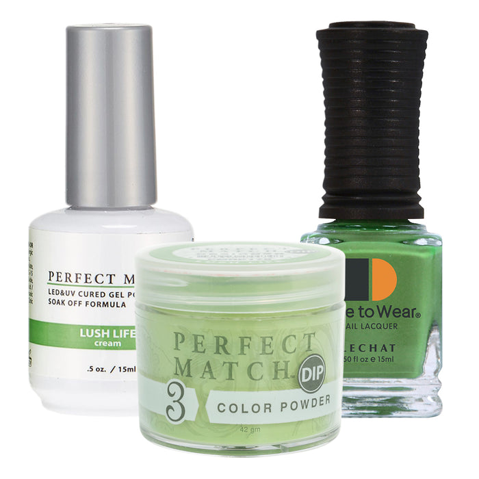 Perfect Match 3in1 Dipping Powder + Gel Polish + Nail Lacquer, PMDP178, Lush Life KK1024