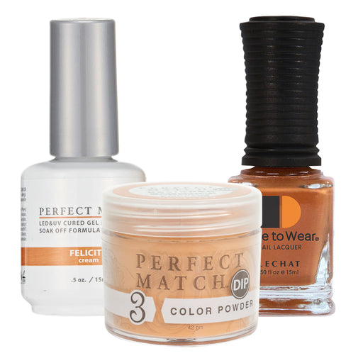 Perfect Match 3in1 Dipping Powder + Gel Polish + Nail Lacquer, PMDP205, Felicity KK1024