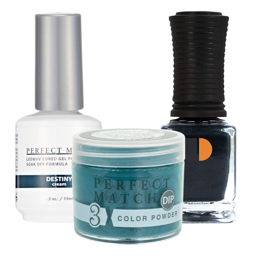 Perfect Match 3in1 Dipping Powder + Gel Polish + Nail Lacquer, PMDP209, Destiny KK1024