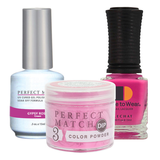 Perfect Match 3in1 Dipping Powder + Gel Polish + Nail Lacquer, PMDP234, Gypsy Rose KK1024