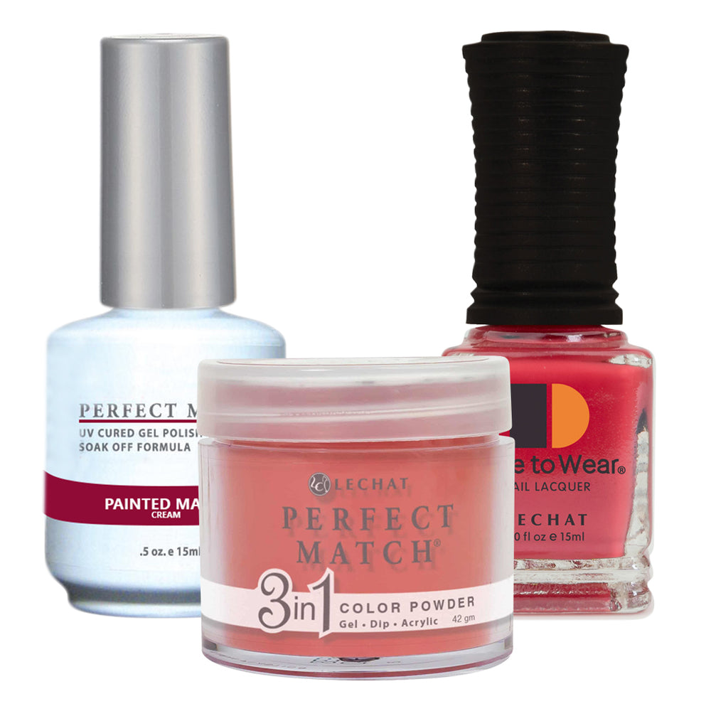 Perfect Match 3in1 Dipping Powder + Gel Polish + Nail Lacquer, PMDP238, Painted Maple OK1203VD