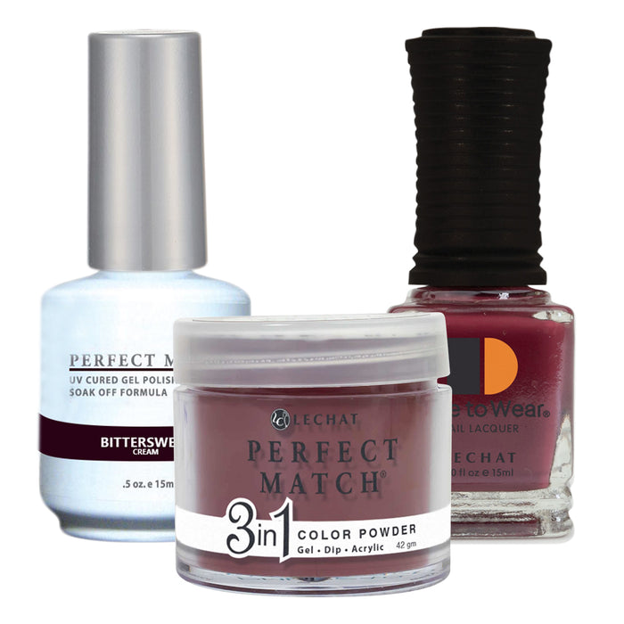 Perfect Match 3in1 Dipping Powder + Gel Polish + Nail Lacquer, PMDP240, Bittersweet OK1203VD
