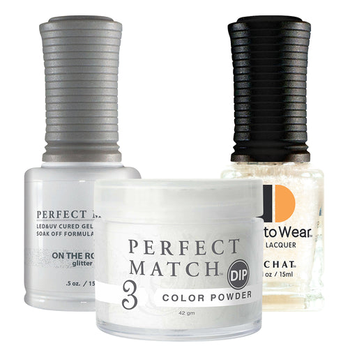 Perfect Match 3in1 Dipping Powder + Gel Polish + Nail Lacquer, PMDP259, On The Rocks OK1203VD