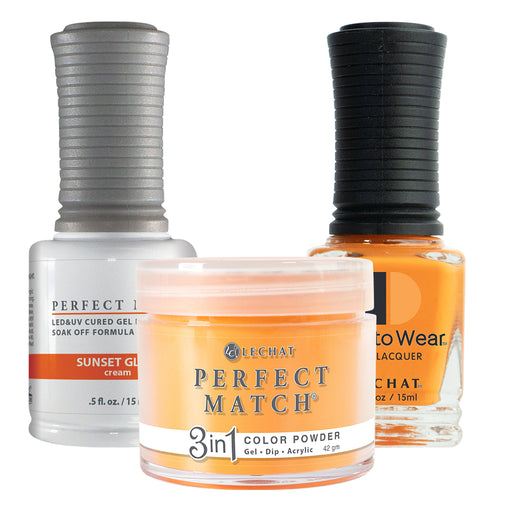 Perfect Match 3in1 Dipping Powder + Gel Polish + Nail Lacquer, PMDP268, Sunset Glow OK1203VD