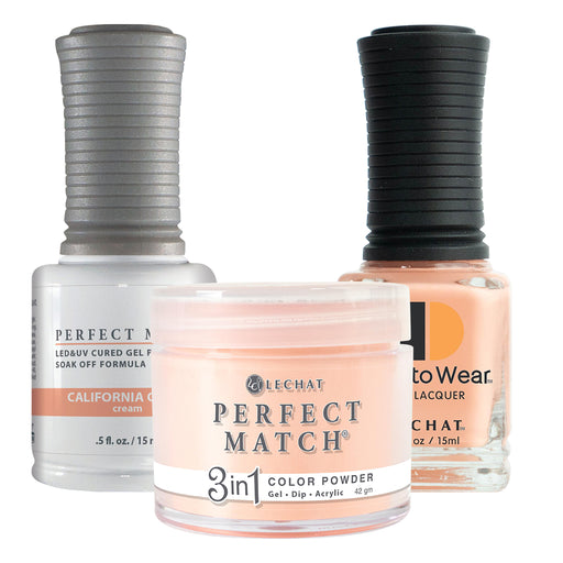Perfect Match 3in1 Dipping Powder + Gel Polish + Nail Lacquer, PMDP269, California Coral OK1203VD