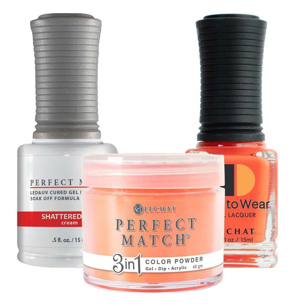 Perfect Match 3in1 Dipping Powder + Gel Polish + Nail Lacquer, PMDP270, Shattered Sun OK1203VD