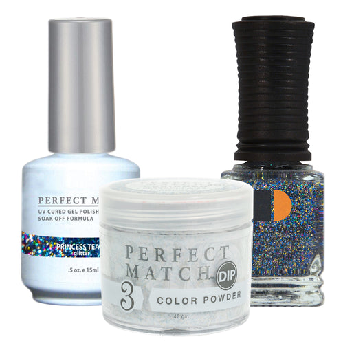 Perfect Match 3in1 Dipping Powder + Gel Polish + Nail Lacquer, PMDP060, Princess Tears KK1024