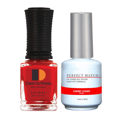 LeChat Perfect Match Nail Lacquer And Gel Polish, PMS001, Cherry Cosmo, 0.5oz BB KK1025