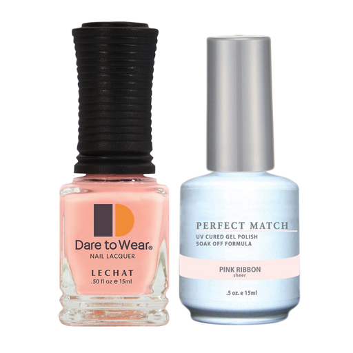 LeChat Perfect Match Nail Lacquer And Gel Polish, PMS008, Pink Ribbon, 0.5oz BB KK0823