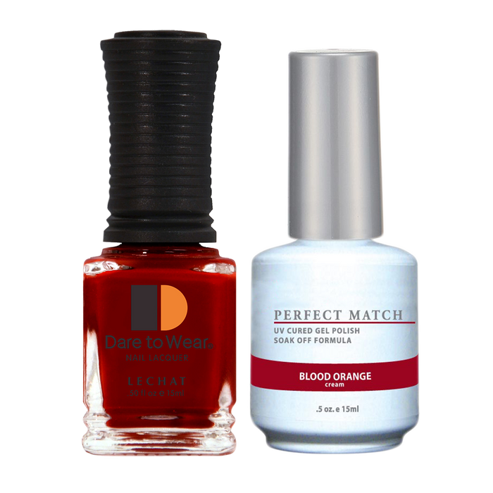 Perfect Match 3in1 Dipping Powder + Gel Polish + Nail Lacquer, PMDP010, Blood Orange KK1024