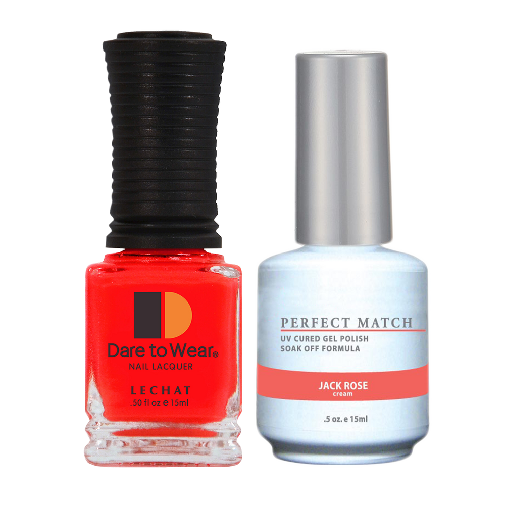 LeChat Perfect Match Nail Lacquer And Gel Polish, PMS011, Jack Rose, 0.5oz BB KK0823