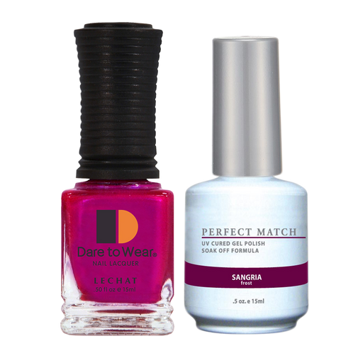 LeChat Perfect Match Nail Lacquer And Gel Polish, PMS012, Sangria, 0.5oz BB KK0823