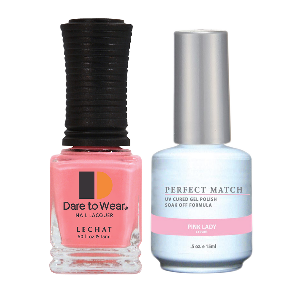 LeChat Perfect Match Nail Lacquer And Gel Polish, PMS025, Pink Lady, 0.5oz BB KK0823