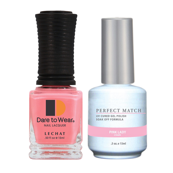 LeChat Perfect Match Nail Lacquer And Gel Polish, PMS025, Pink Lady, 0.5oz BB KK0823