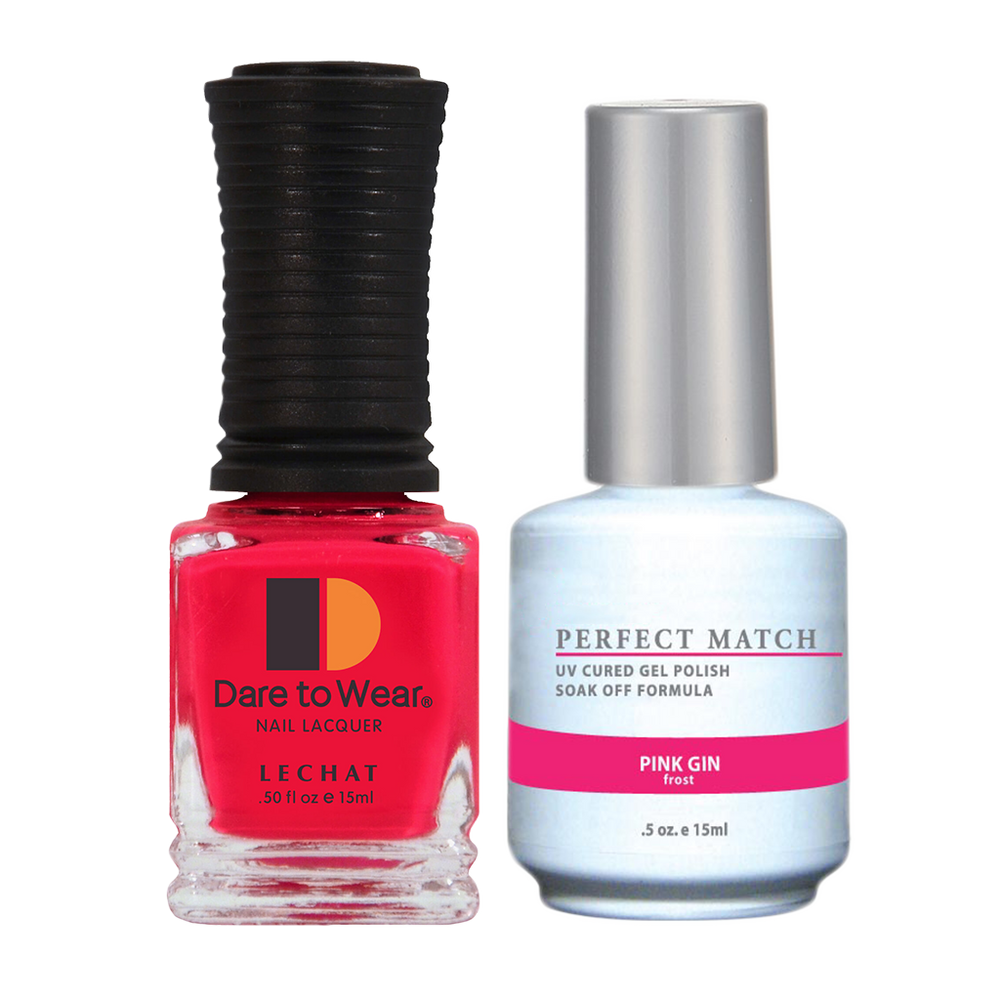 LeChat Perfect Match Nail Lacquer And Gel Polish, PMS026, Pink Gin, 0.5oz BB KK0823