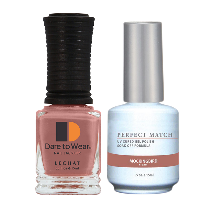 LeChat Perfect Match Nail Lacquer And Gel Polish, PMS027, Mockingbird, 0.5oz BB KK0828