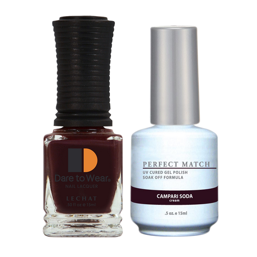 LeChat Perfect Match Nail Lacquer And Gel Polish, PMS029, Campari Soda, 0.5oz BB KK0823