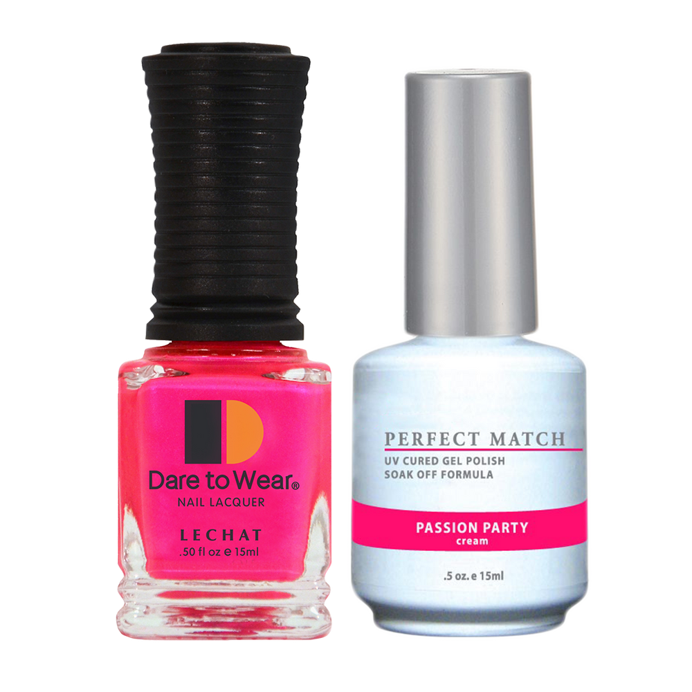 LeChat Perfect Match Nail Lacquer And Gel Polish, PMS043, Passion Party, 0.5oz BB KK0813