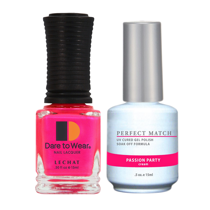 LeChat Perfect Match Nail Lacquer And Gel Polish, PMS043, Passion Party, 0.5oz BB KK0813