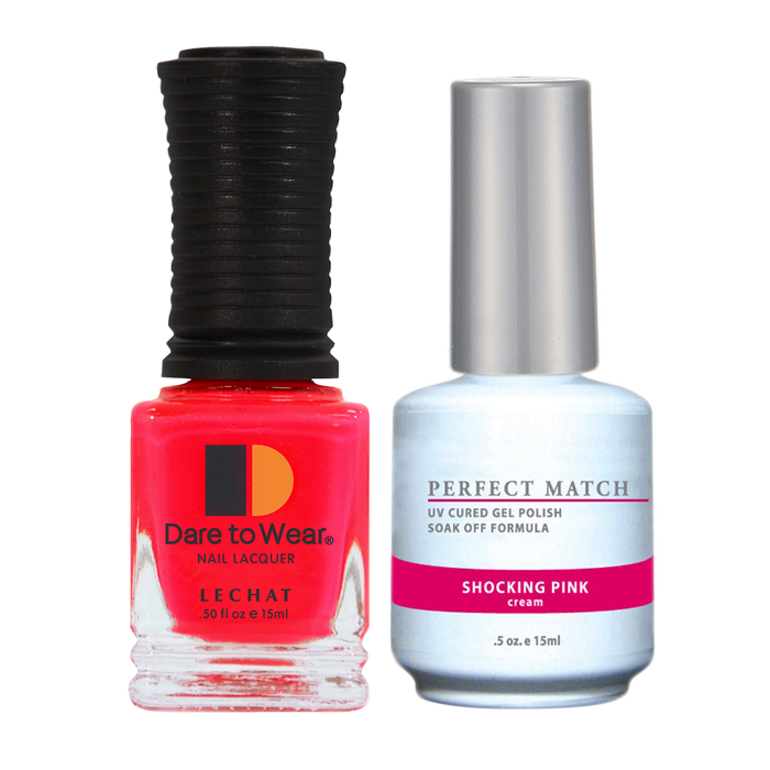 Perfect Match 3in1 Dipping Powder + Gel Polish + Nail Lacquer, PMDP045, Shocking Pink KK1024