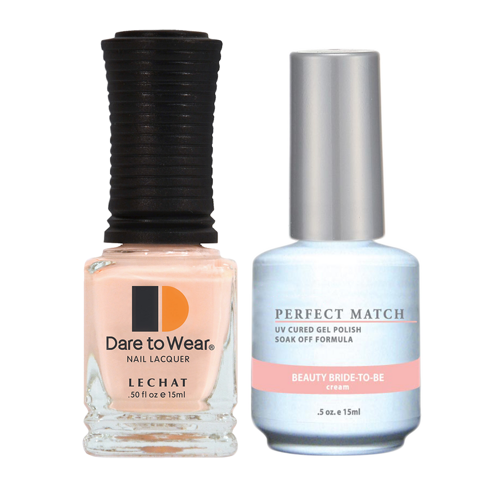 LeChat Perfect Match Nail Lacquer And Gel Polish, PMS050, Beauty Bride-To-Be, 0.5oz BB KK0823