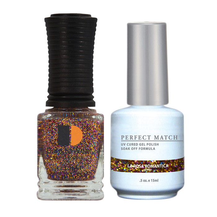 Perfect Match 3in1 Dipping Powder + Gel Polish + Nail Lacquer, PMDP055, La Rosa Romantica KK1024
