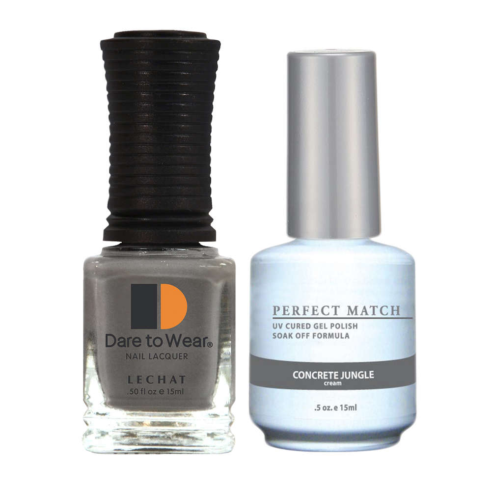 LeChat Perfect Match Nail Lacquer And Gel Polish, PMS061, Concrete Jungle, 0.5oz BB KK0823
