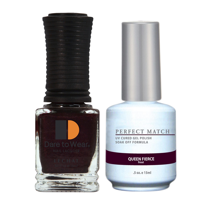 LeChat Perfect Match Nail Lacquer And Gel Polish, PMS063, Queen Fierce, 0.5oz BB KK0823
