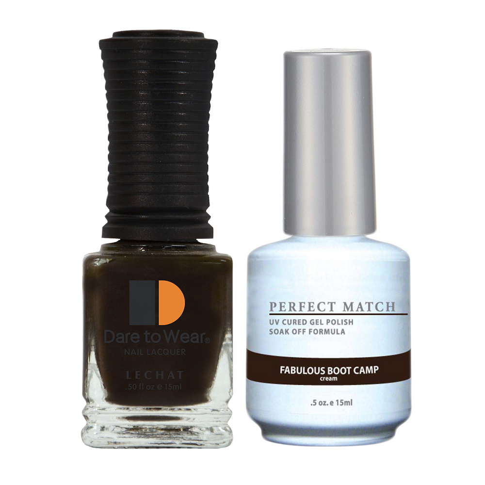 LeChat Perfect Match Nail Lacquer And Gel Polish, PMS066, Fabulous Boot Camp, 0.5oz BB KK0823