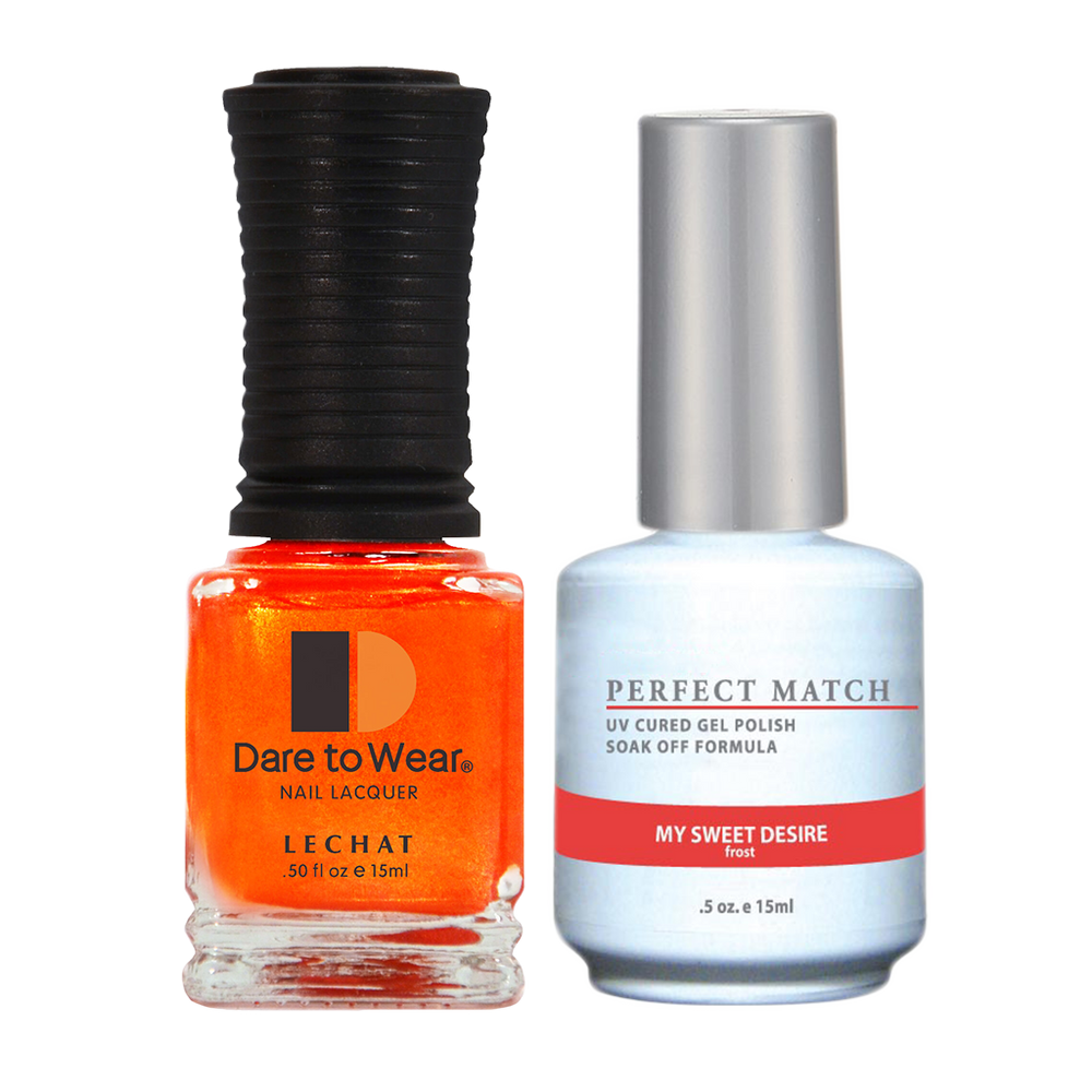 LeChat Perfect Match Nail Lacquer And Gel Polish, PMS068, My Sweet Desire, 0.5oz BB KK0823