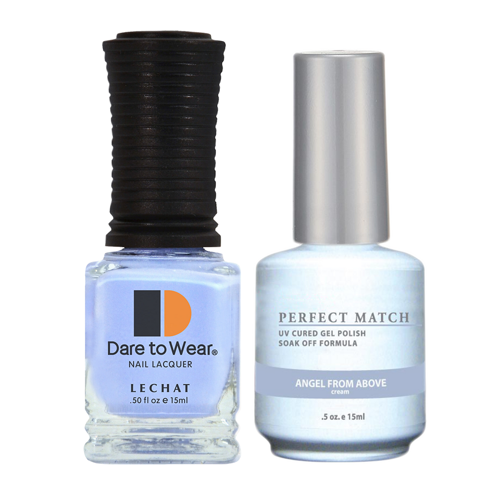 LeChat Perfect Match Nail Lacquer And Gel Polish, PMS070, Angel From Above, 0.5oz BB KK0828