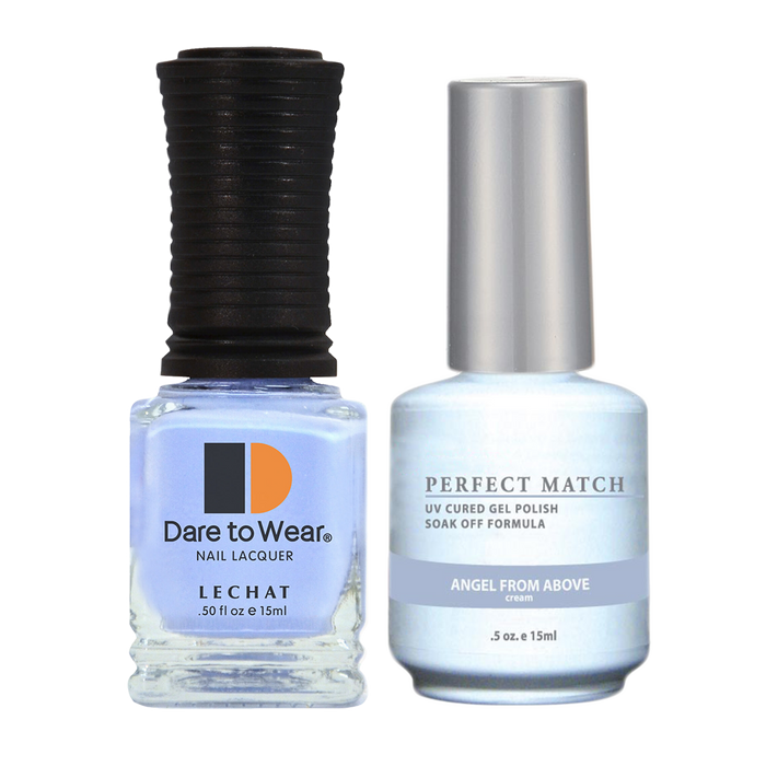 LeChat Perfect Match Nail Lacquer And Gel Polish, PMS070, Angel From Above, 0.5oz BB KK0828