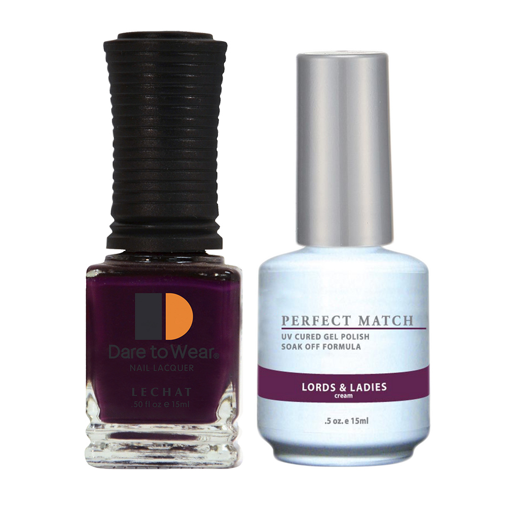 LeChat Perfect Match Nail Lacquer And Gel Polish, PMS078, Lords & Ladies, 0.5oz BB KK0823