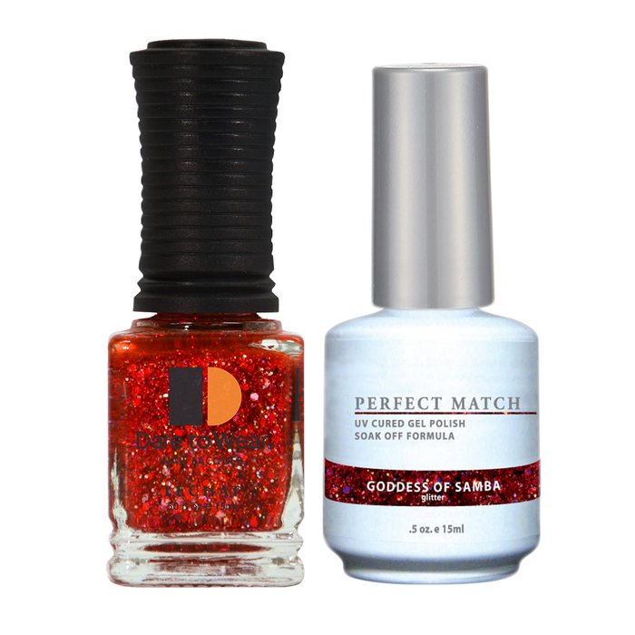 Perfect Match 3in1 Dipping Powder + Gel Polish + Nail Lacquer, PMDP087, Goddess Of Samba KK1024