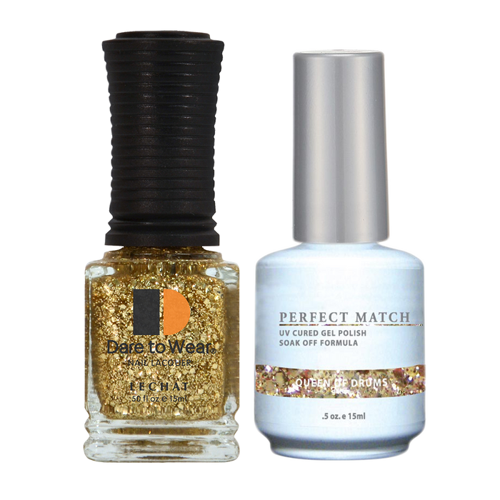 Perfect Match 3in1 Dipping Powder + Gel Polish + Nail Lacquer, PMDP089, Queen Of Drums KK1024