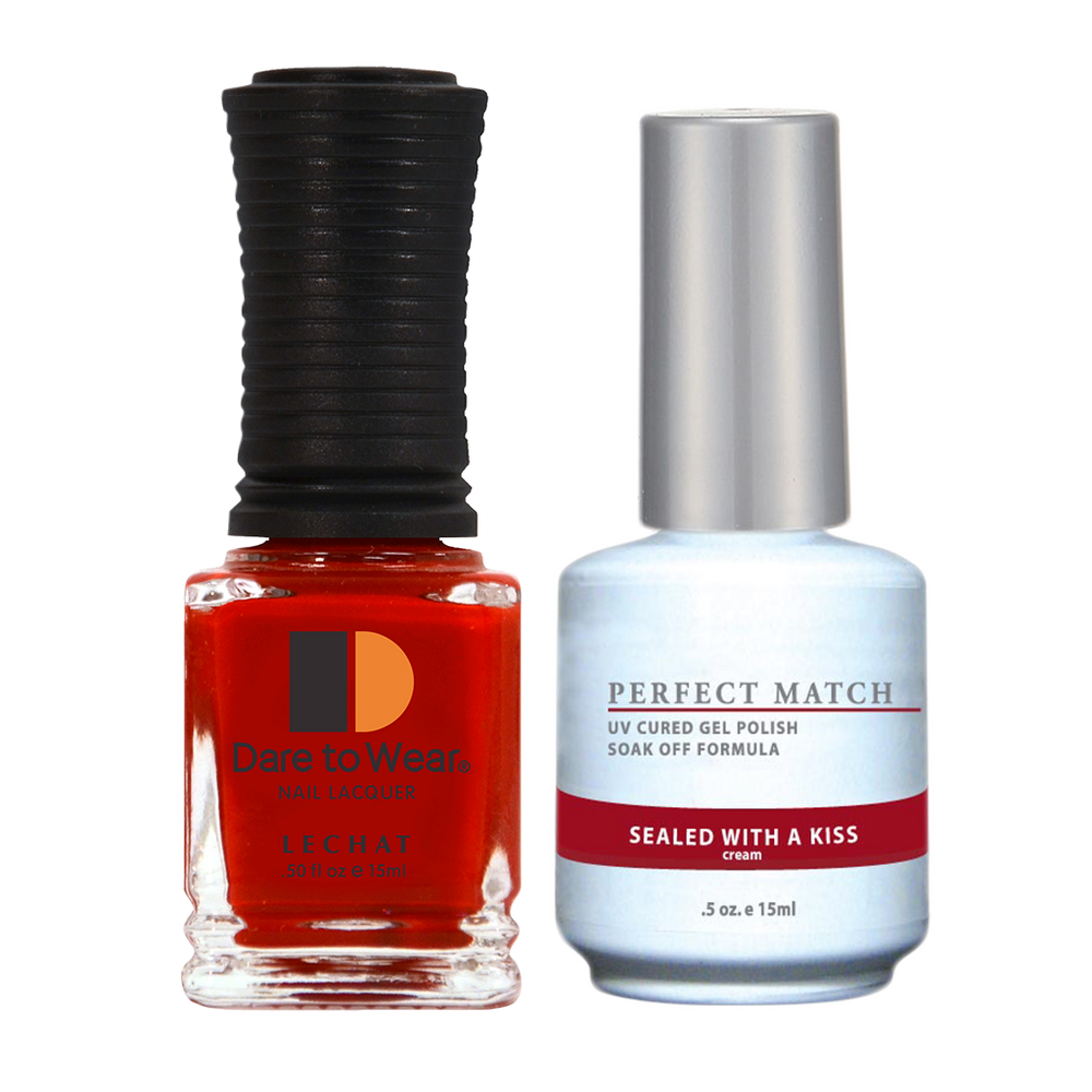 LeChat Perfect Match Nail Lacquer And Gel Polish, PMS091, Sealed With A Kiss, 0.5oz BB KK0823