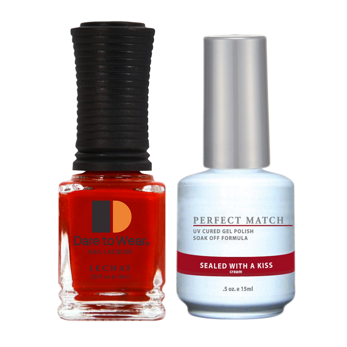 LeChat Perfect Match Nail Lacquer And Gel Polish, PMS091, Sealed With A Kiss, 0.5oz BB KK0823
