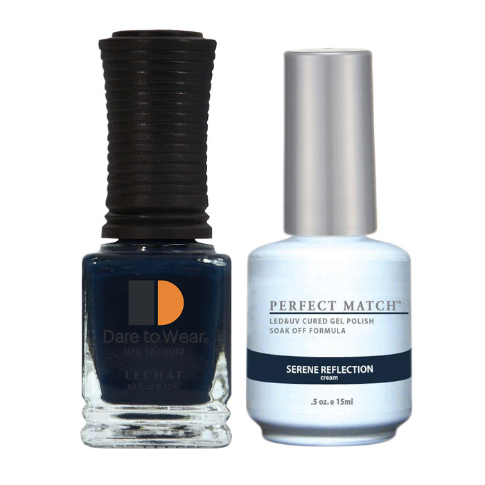 LeChat Perfect Match Nail Lacquer And Gel Polish, PMS105, Serene Reflection, 0.5oz BB KK0823
