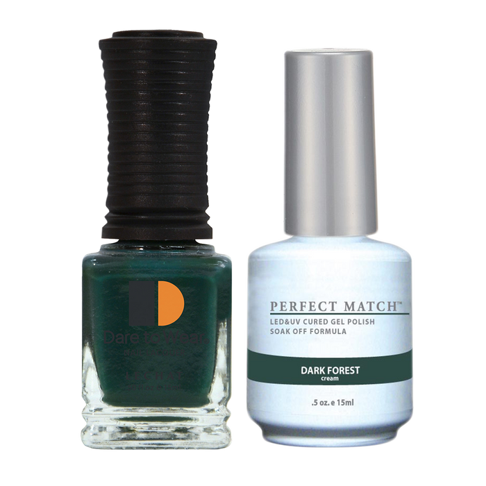 LeChat Perfect Match Nail Lacquer And Gel Polish, PMS106, Dark Forest, 0.5oz BB KK0828