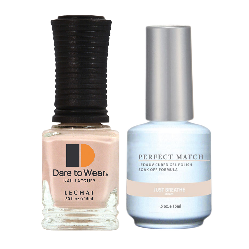 LeChat Perfect Match Nail Lacquer And Gel Polish, PMS111, Just Breathe, 0.5oz BB KK0823